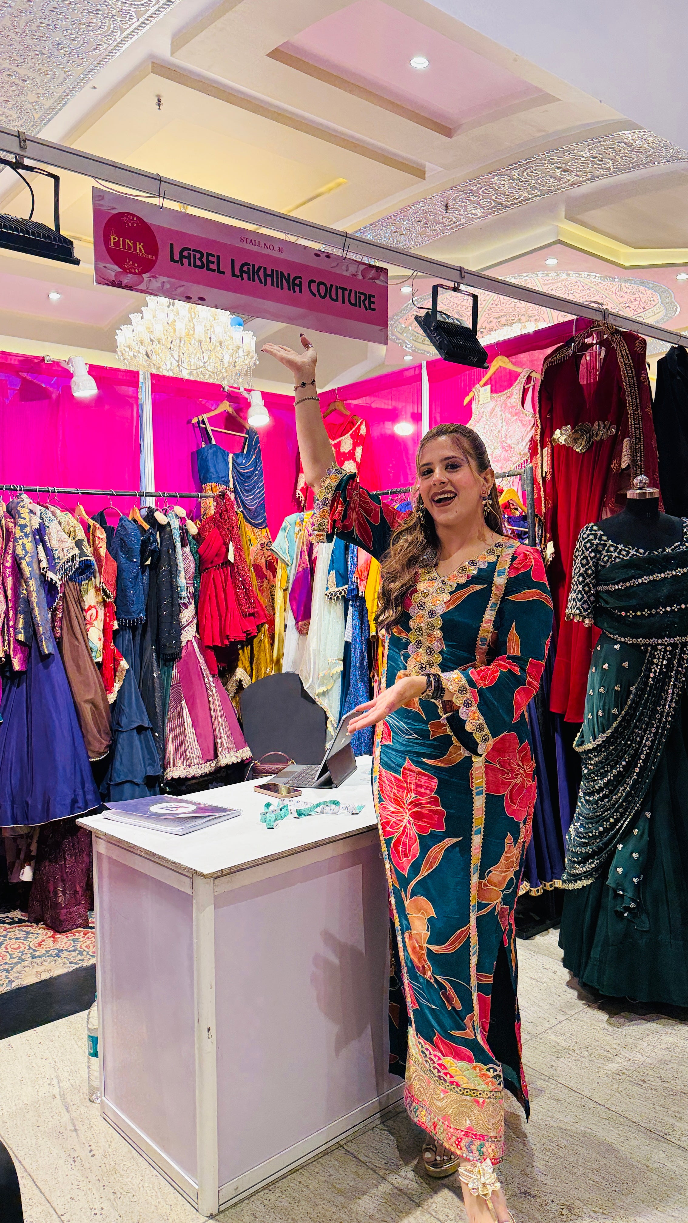 Peacock Floral Kaftaan