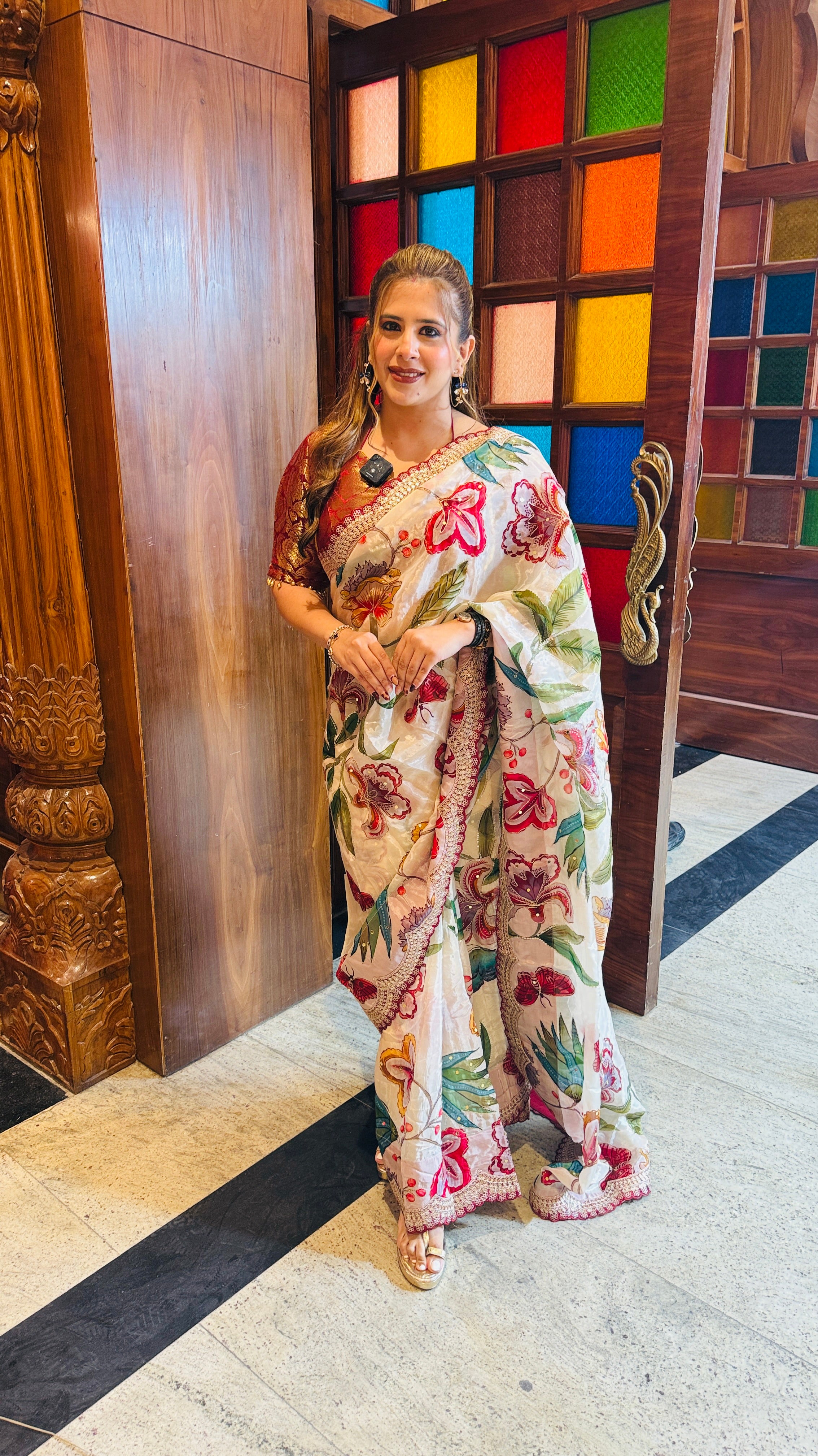 Cream of Festival Saree