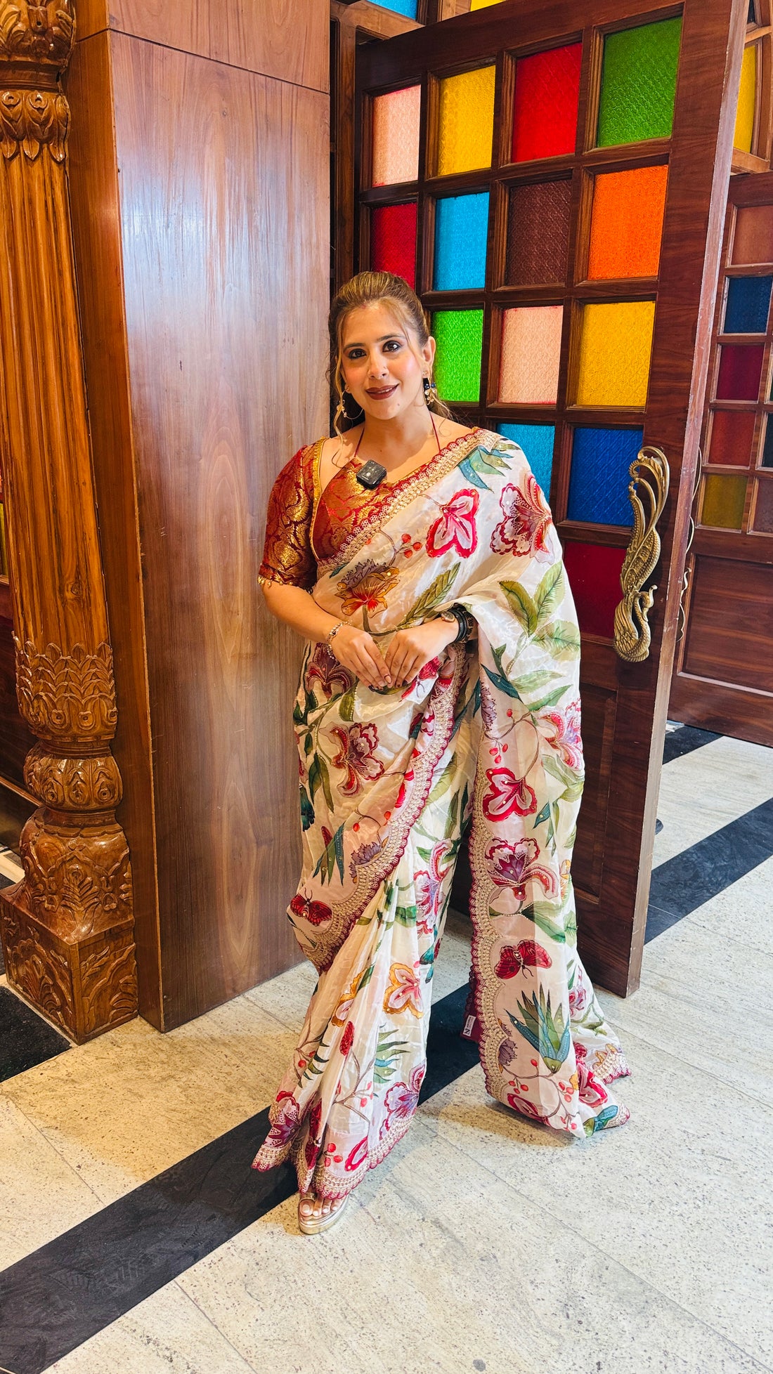 Cream of Festival Saree