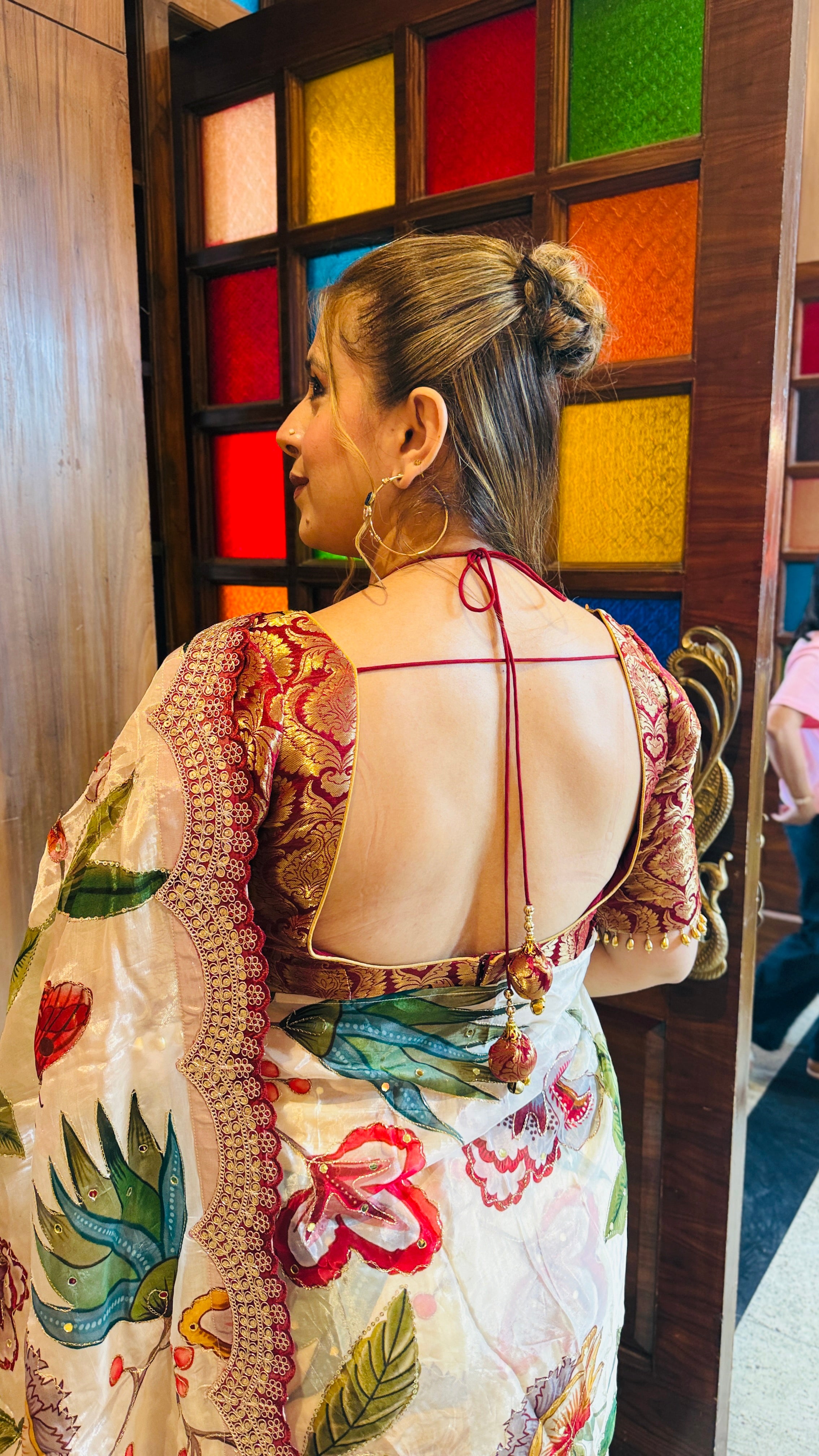 Cream of Festival Saree