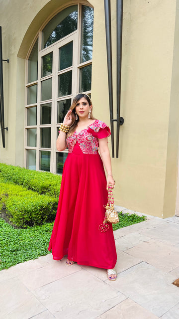 Pink Bow Ethnic Jumpsuit