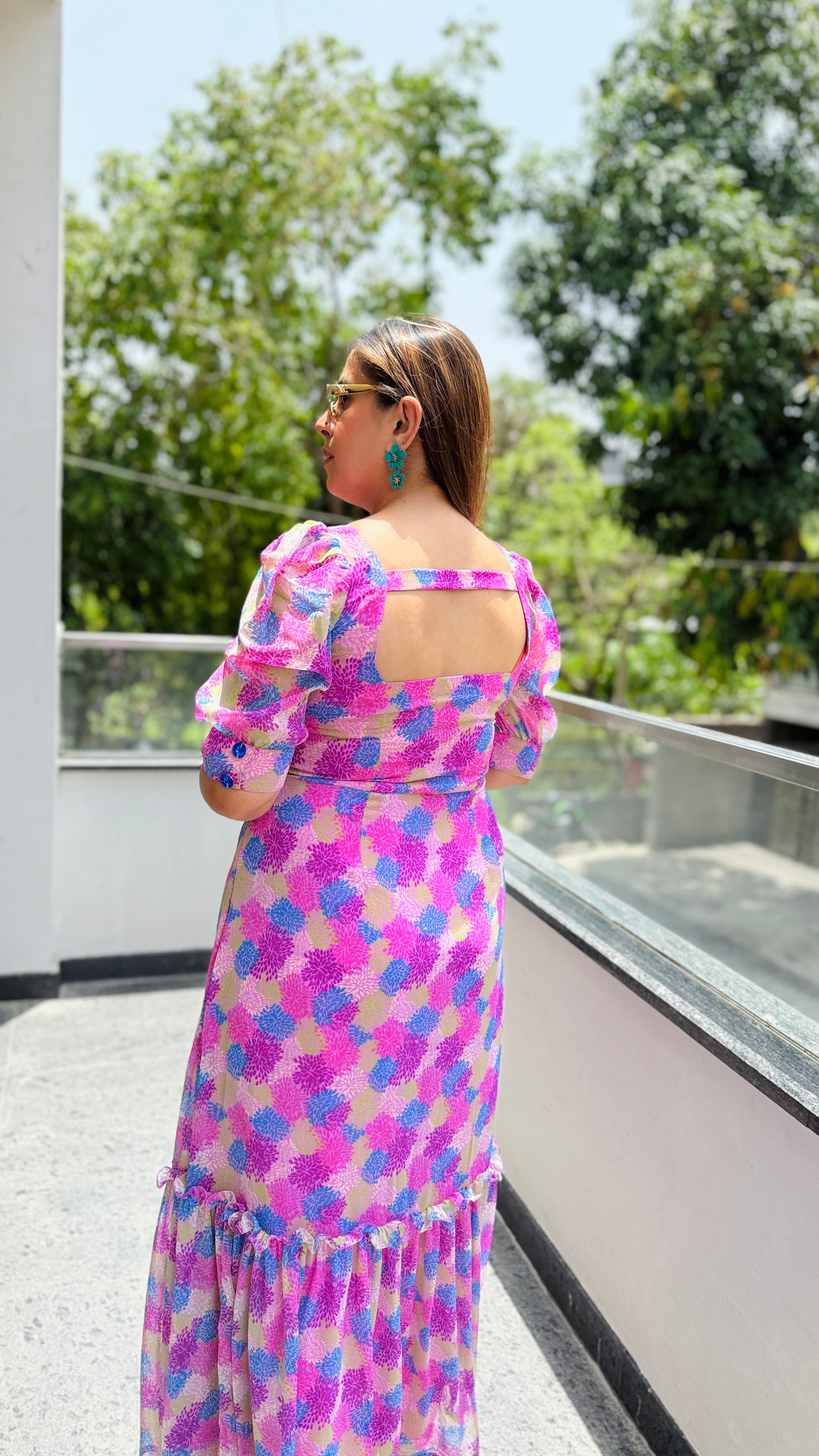 Coral Reef Corset Style Maxi