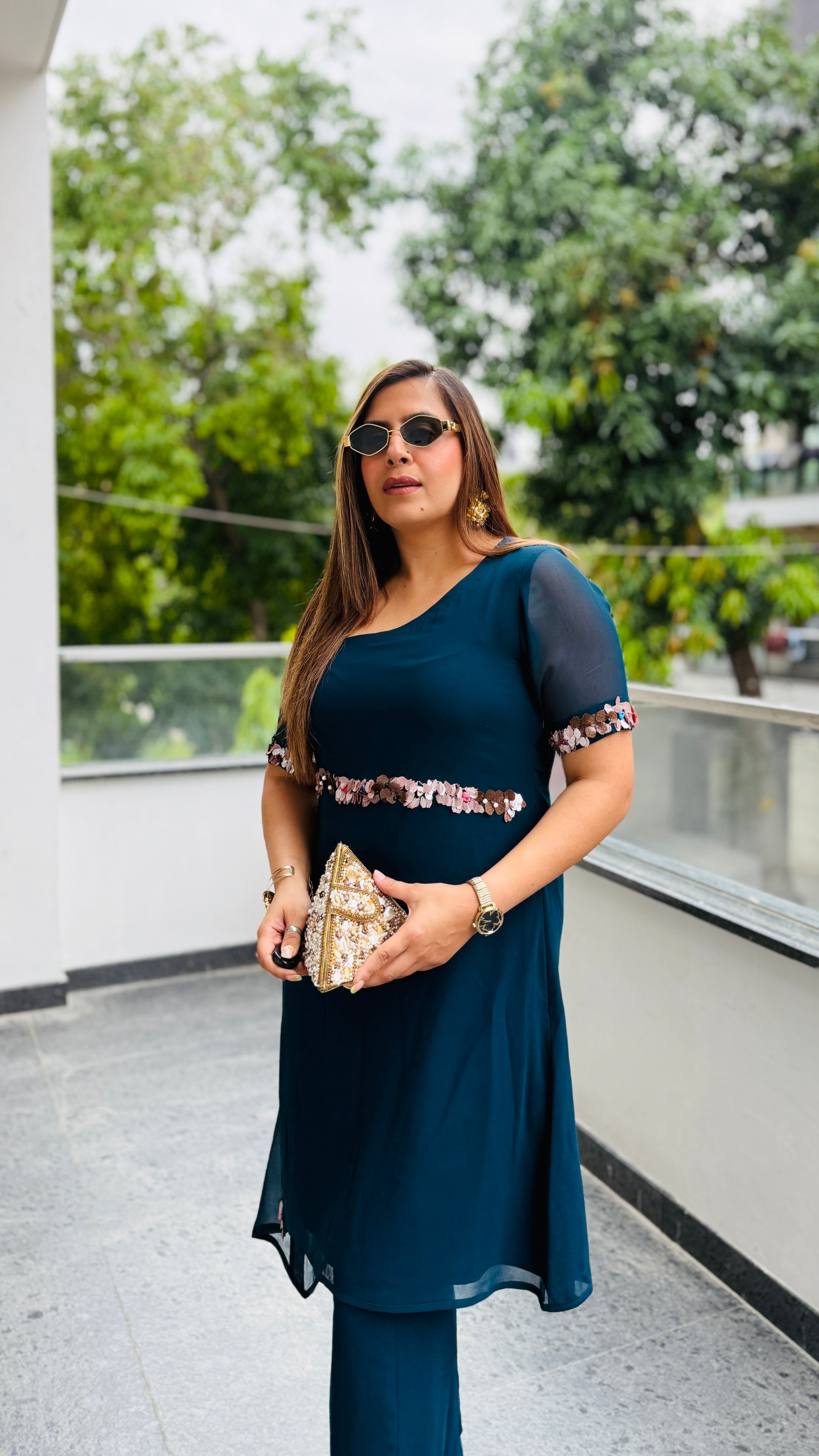 Peacock Rakhi Co-Ord