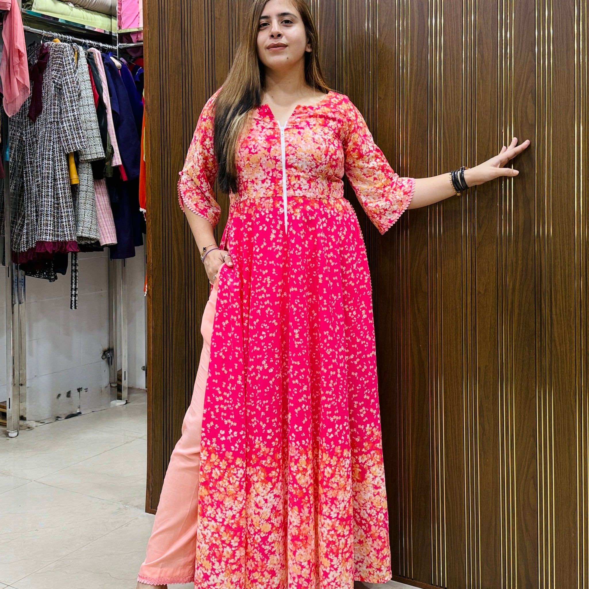 Pink Bougainvillea Suit