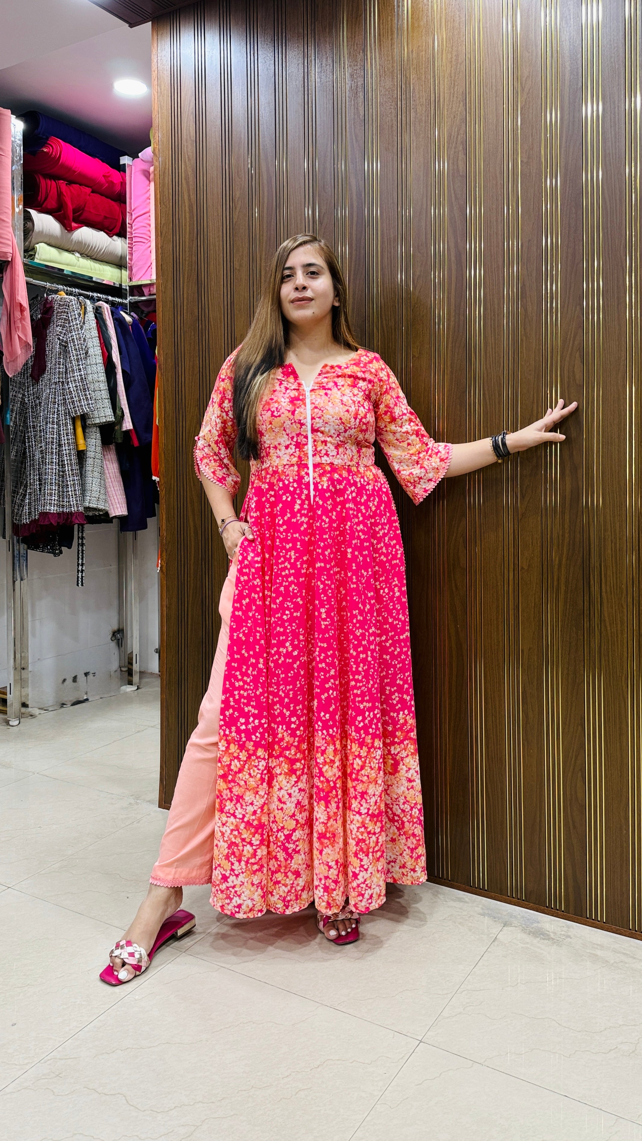 Pink Bougainvillea Suit