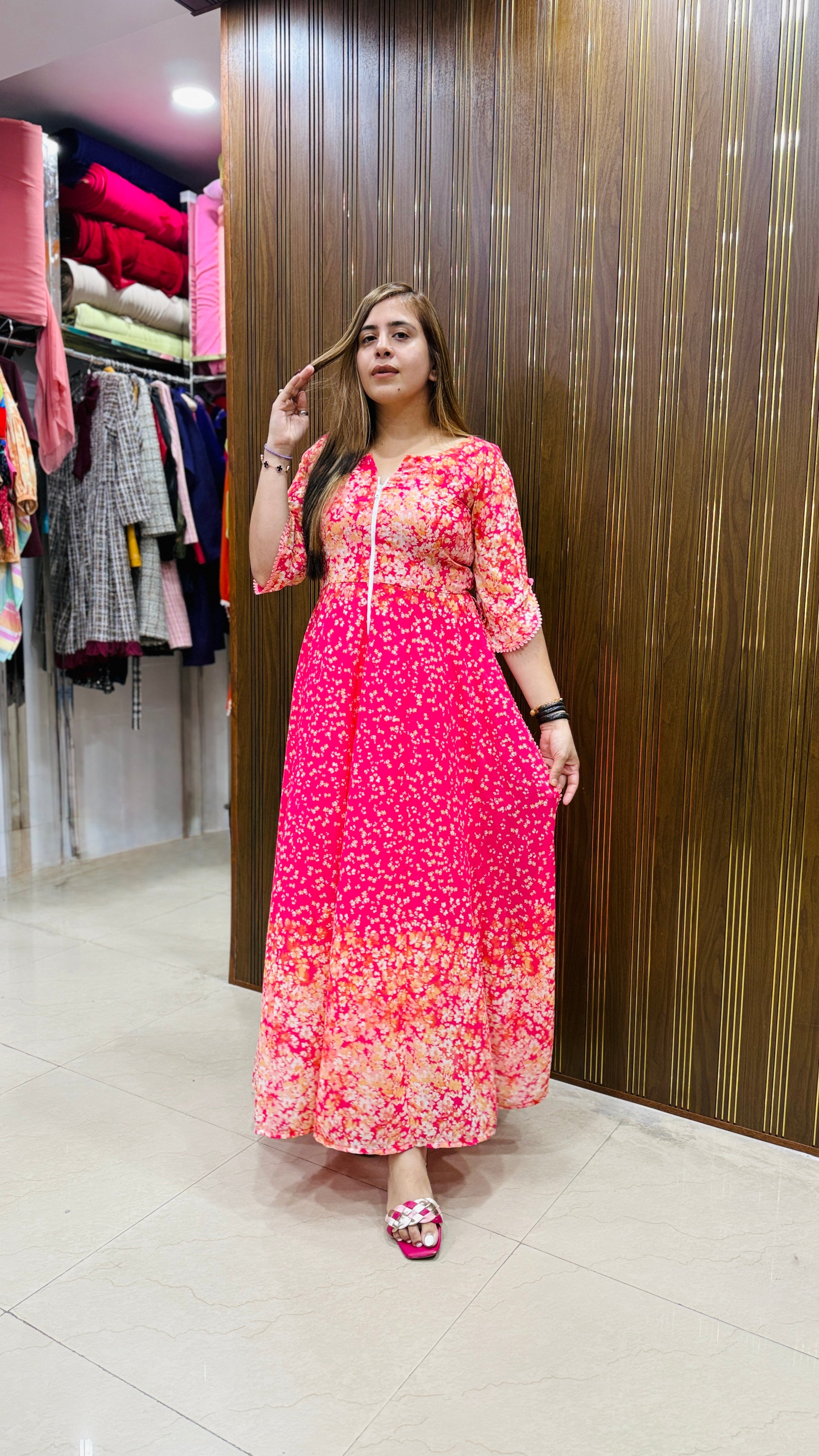 Pink Bougainvillea Suit