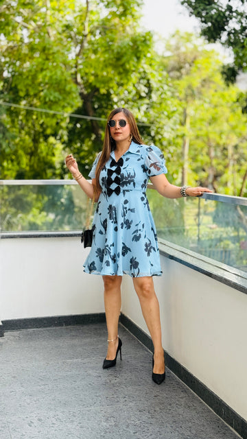 Blue Bow Dress