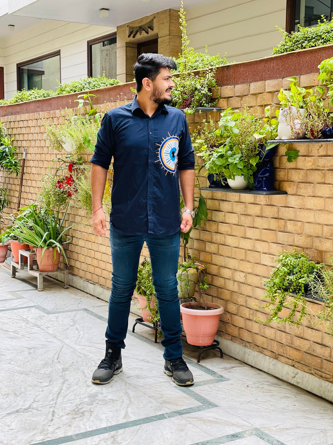 Menswear Evil Eye Shirt