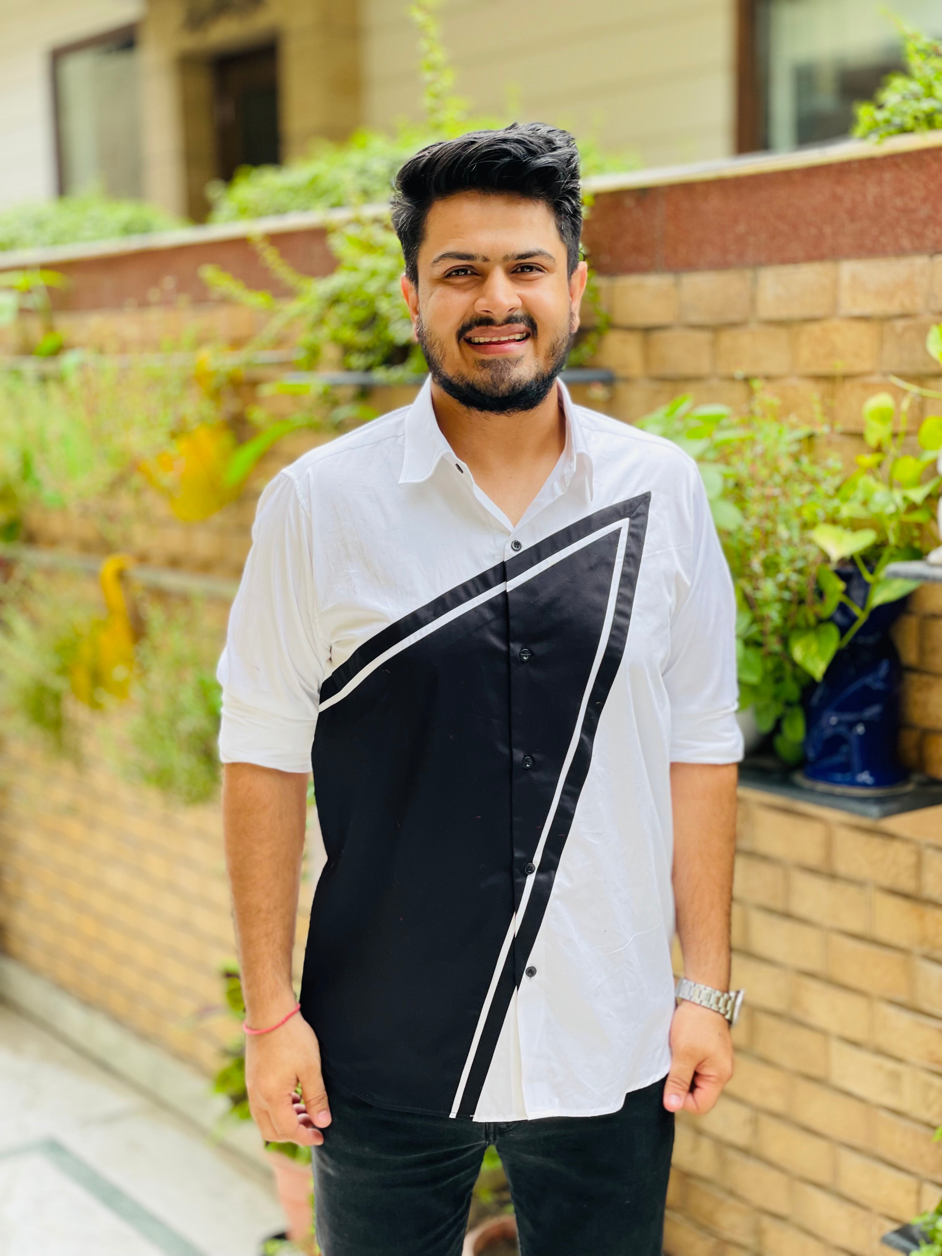 Menswear Diagonal Fun Black