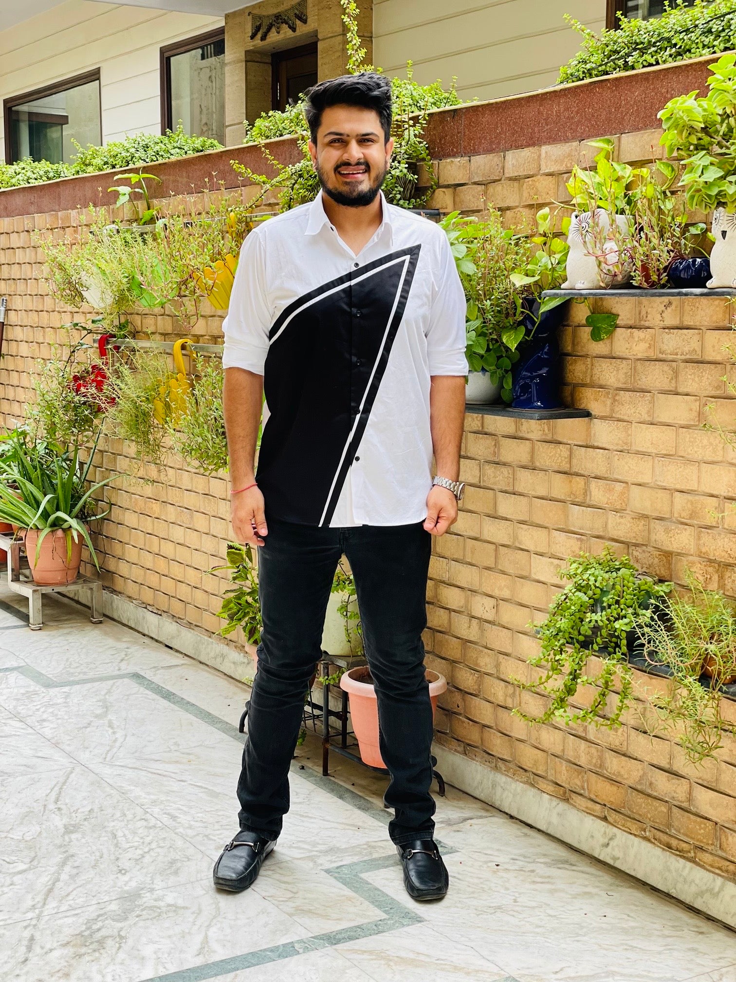 Menswear Diagonal Fun Black