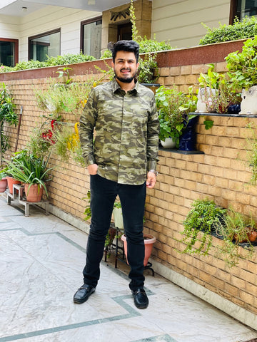 Menswear Olive Army Shirt