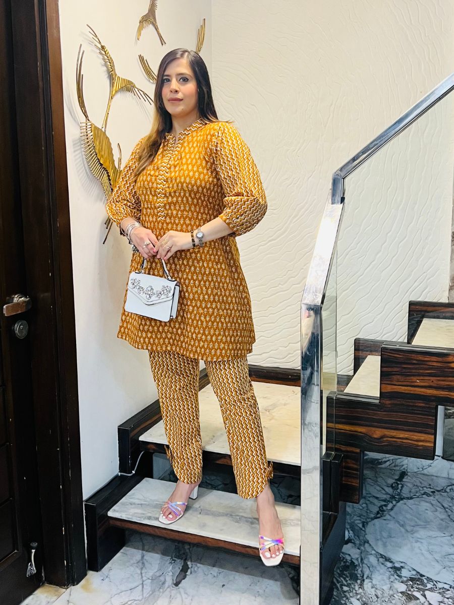 Mustard Cotton Co-Ord