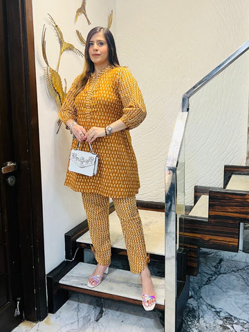 Mustard Cotton Co-Ord