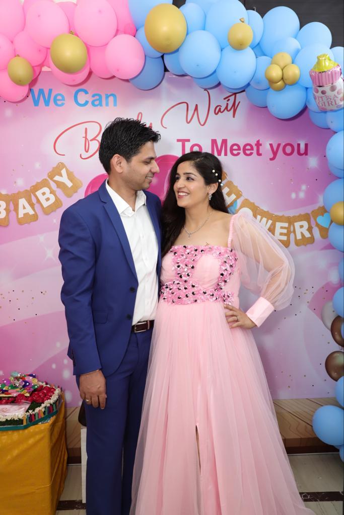 Baby Pink Embroidered Gown