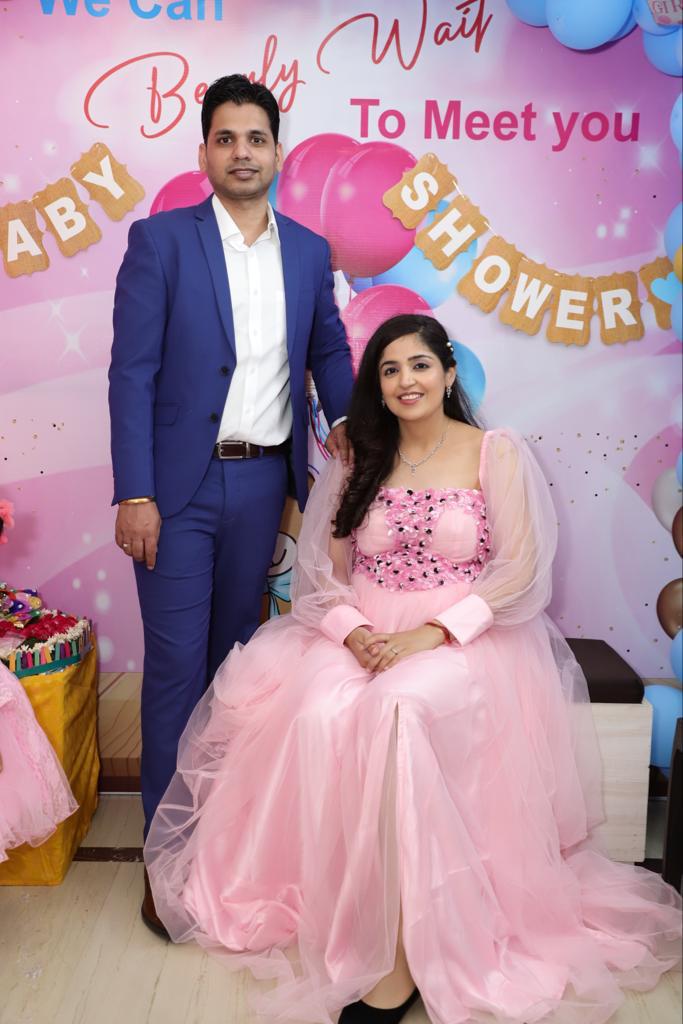 Baby Pink Embroidered Gown