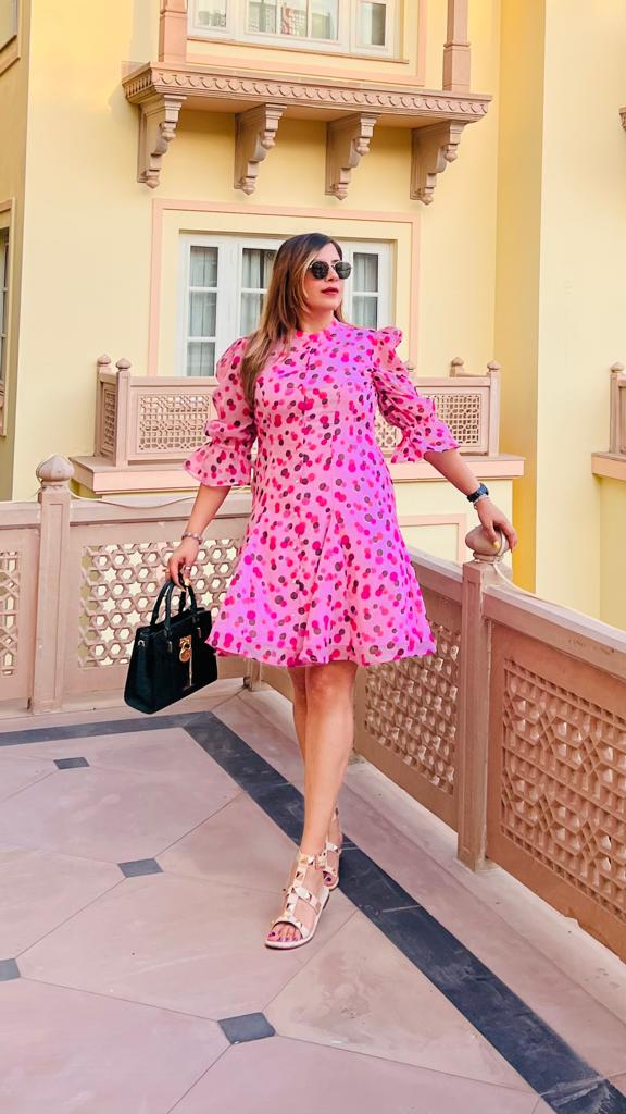 Baby Pink Bubble Dress