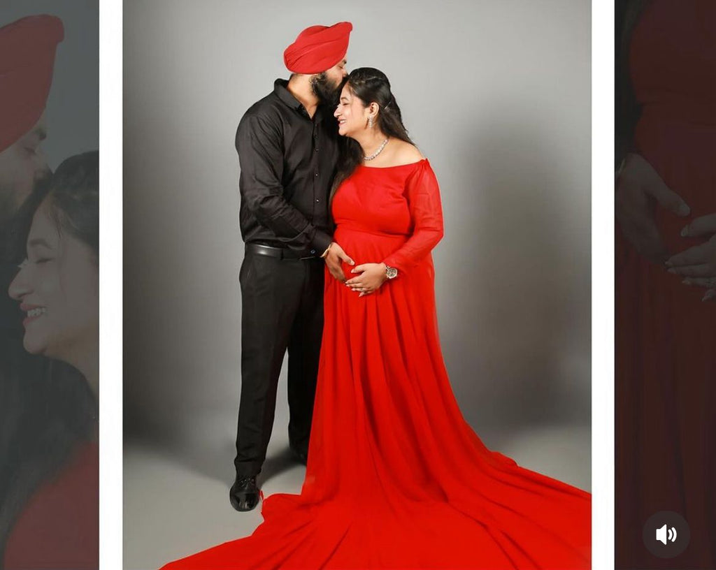 Vineet Red Gown