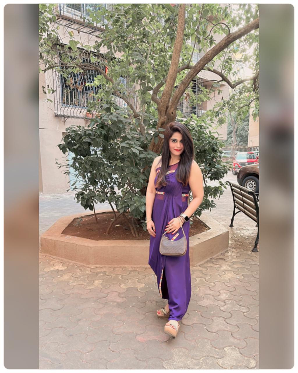 Purple Festive Drape