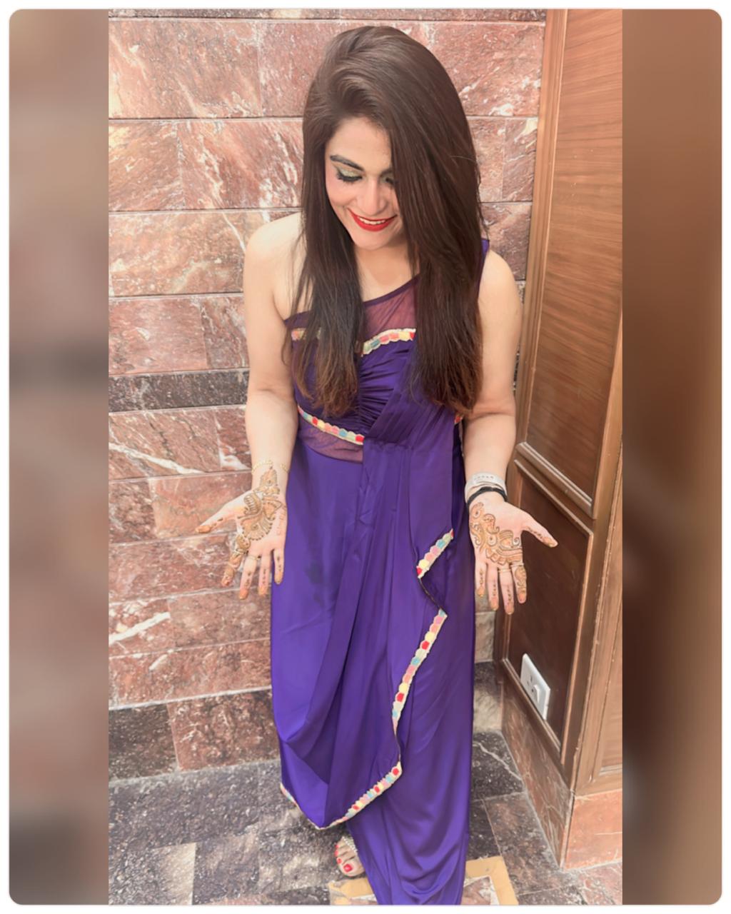 Purple Festive Drape