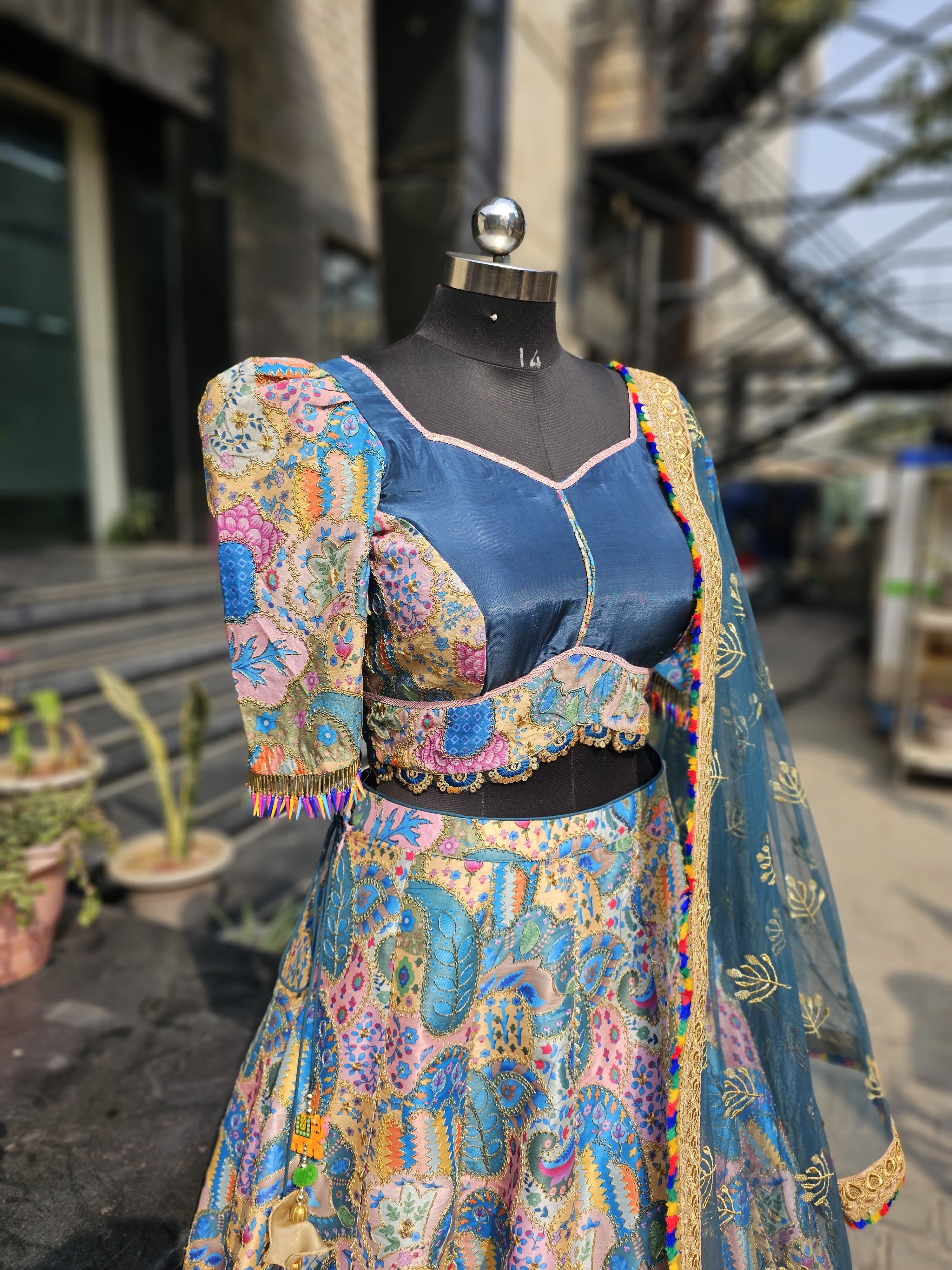 Peacock Silk Lehenga