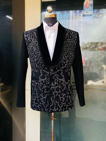 Menswear Black Cocktail Blazer