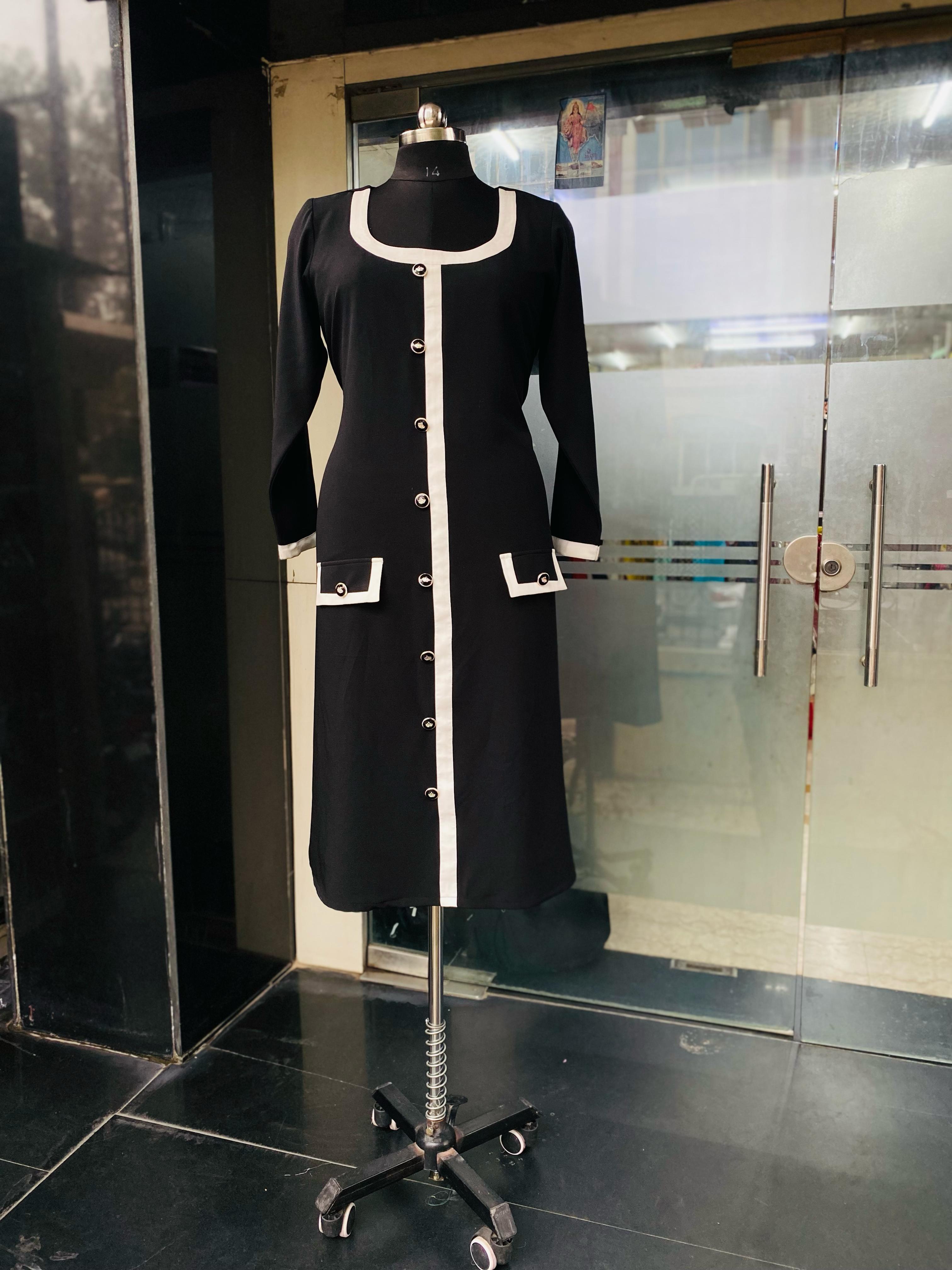 Black Monochome Midi