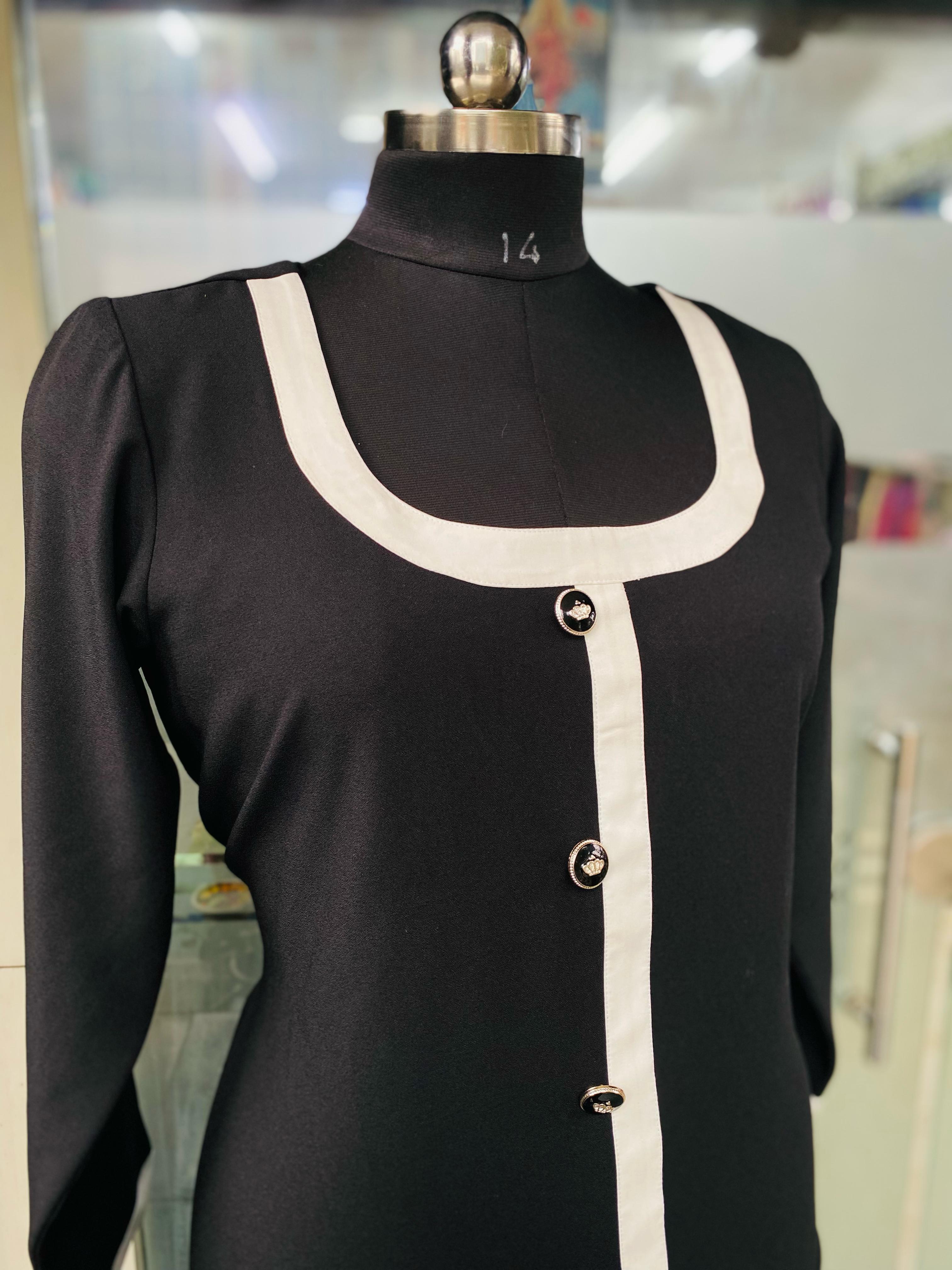 Black Monochome Midi