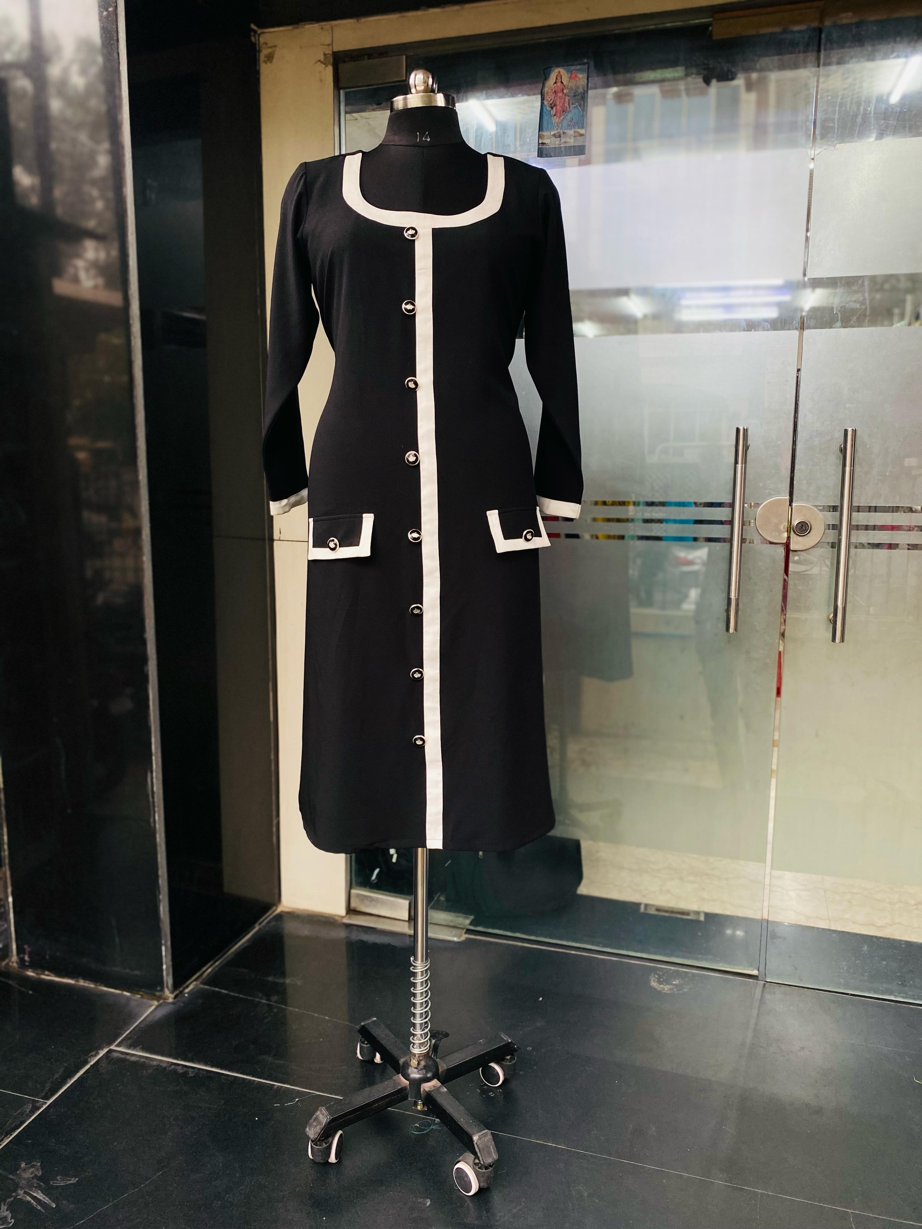 Black Monochome Midi