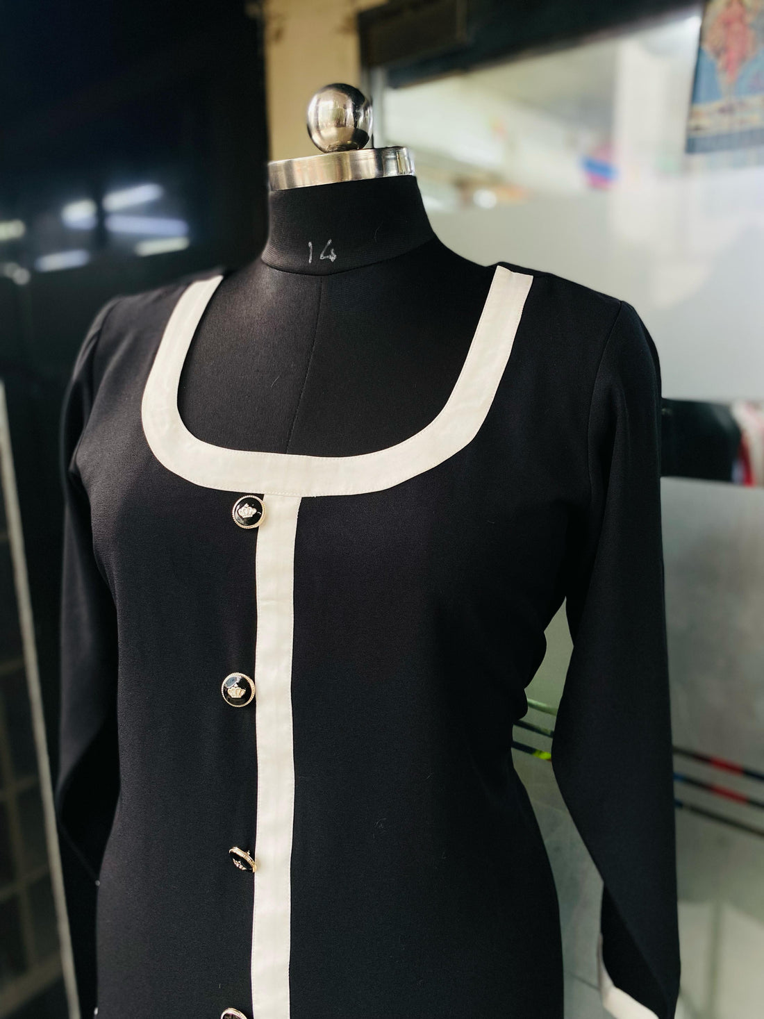 Black Monochome Midi