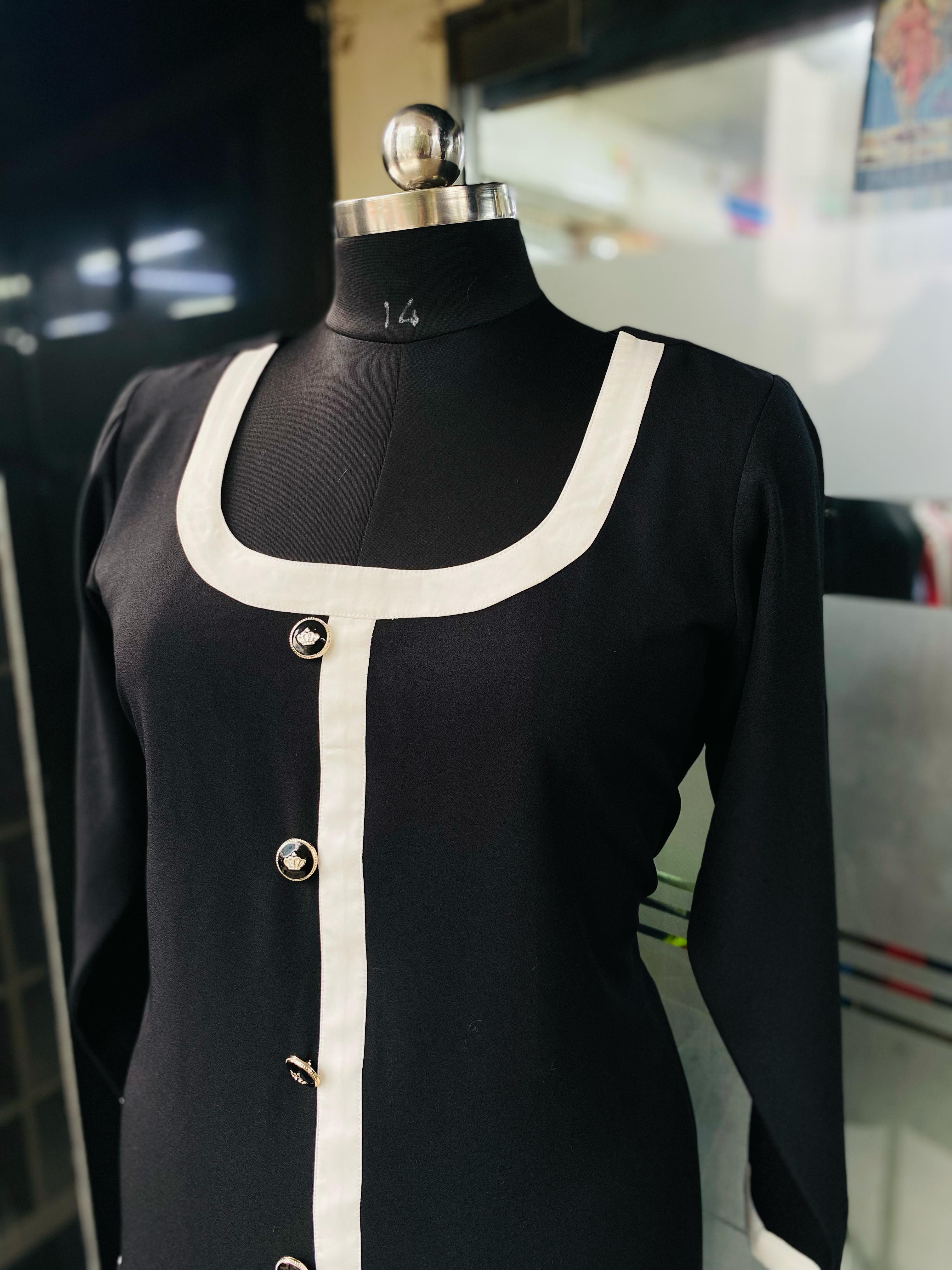 Black Monochome Midi