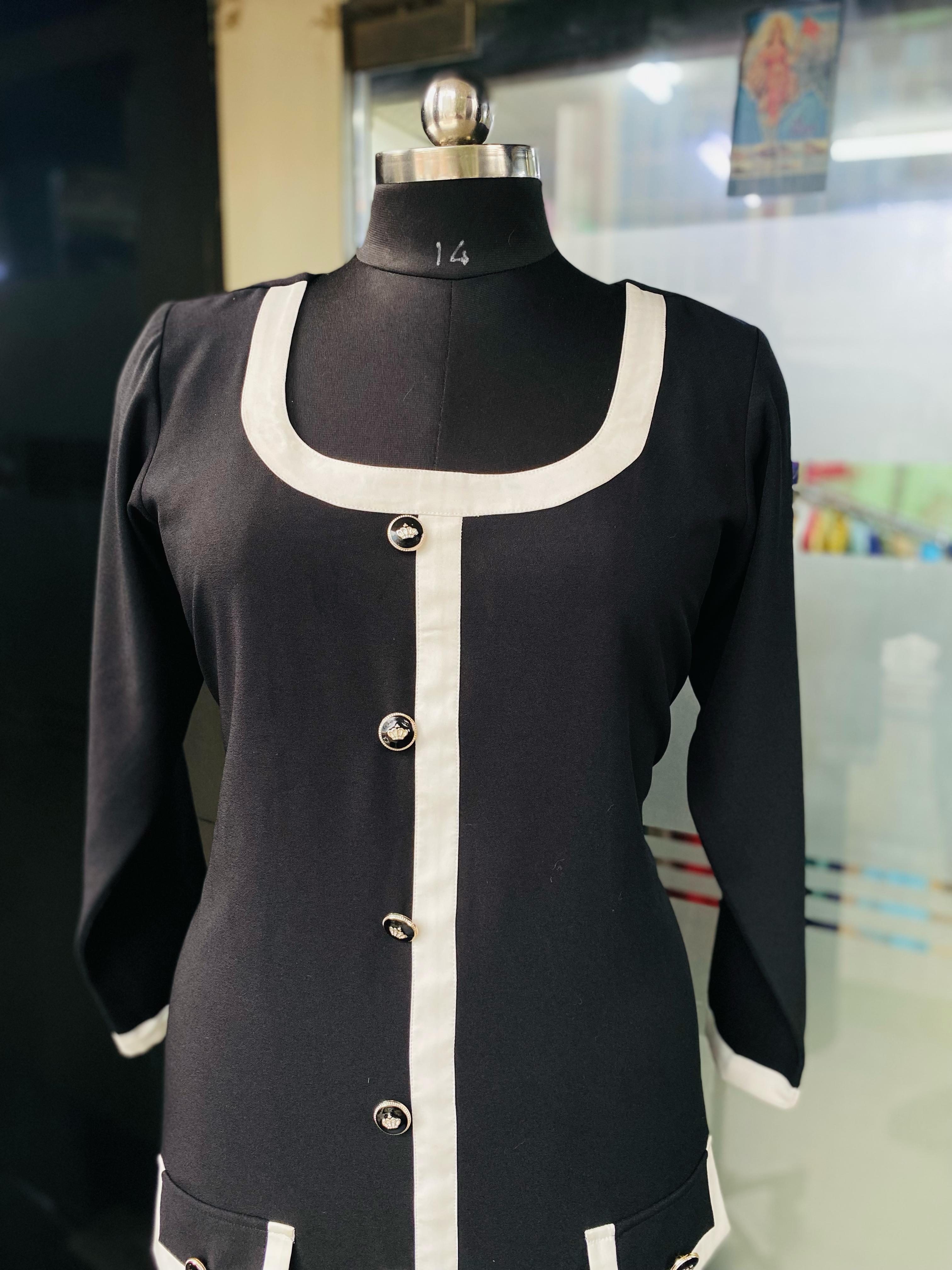 Black Monochome Midi