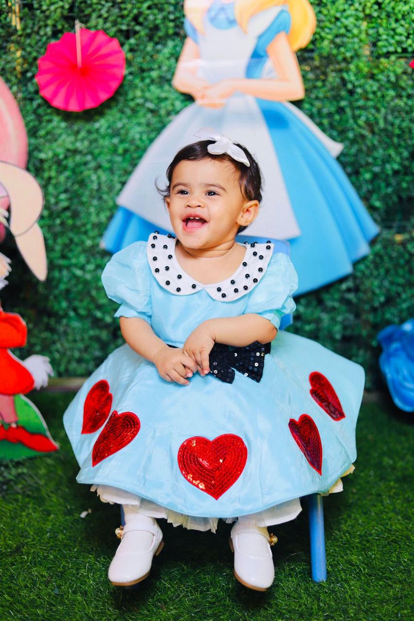 Alice in the Wonderland Kidswear Gown