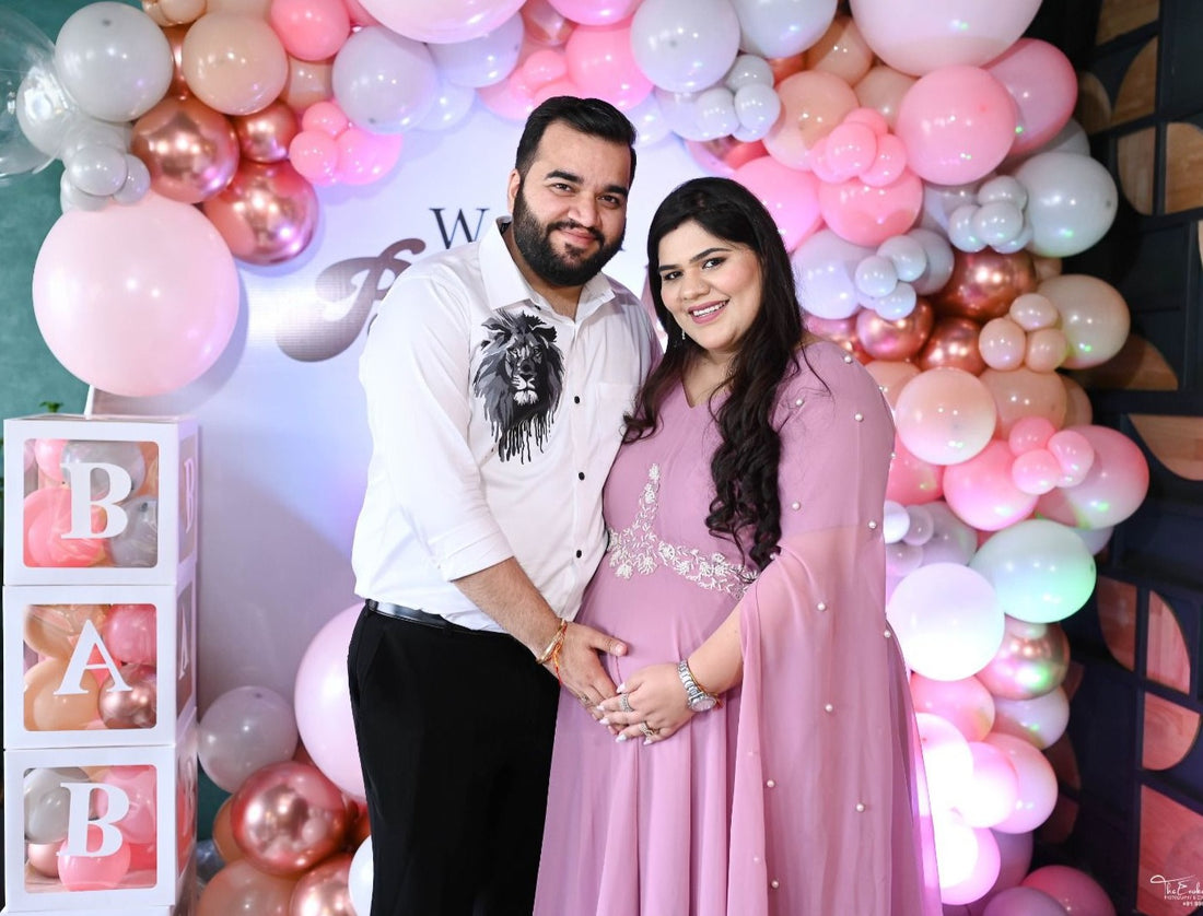 Lilac Mama Embroidered Gown