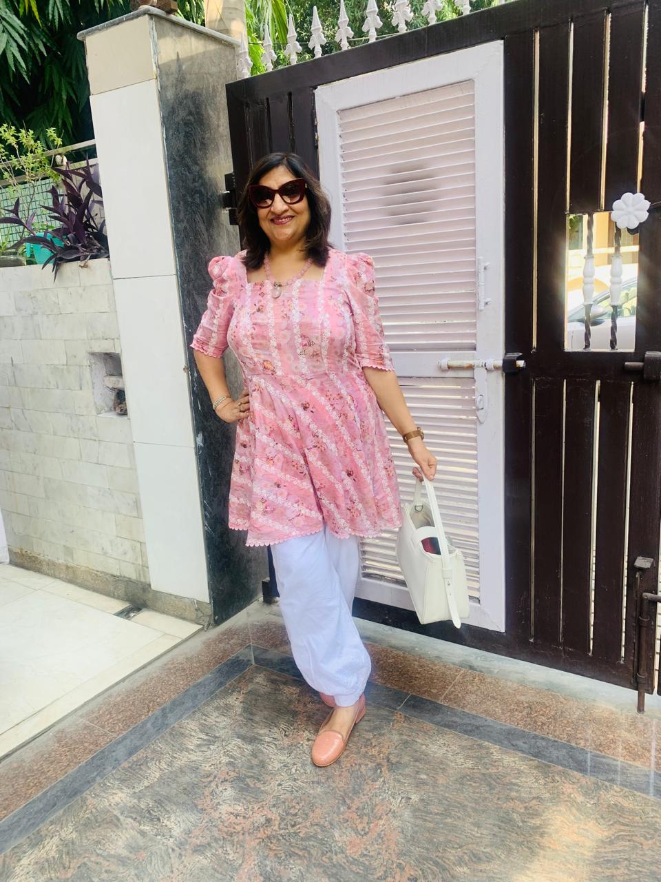Pink Mulmul Co-ord