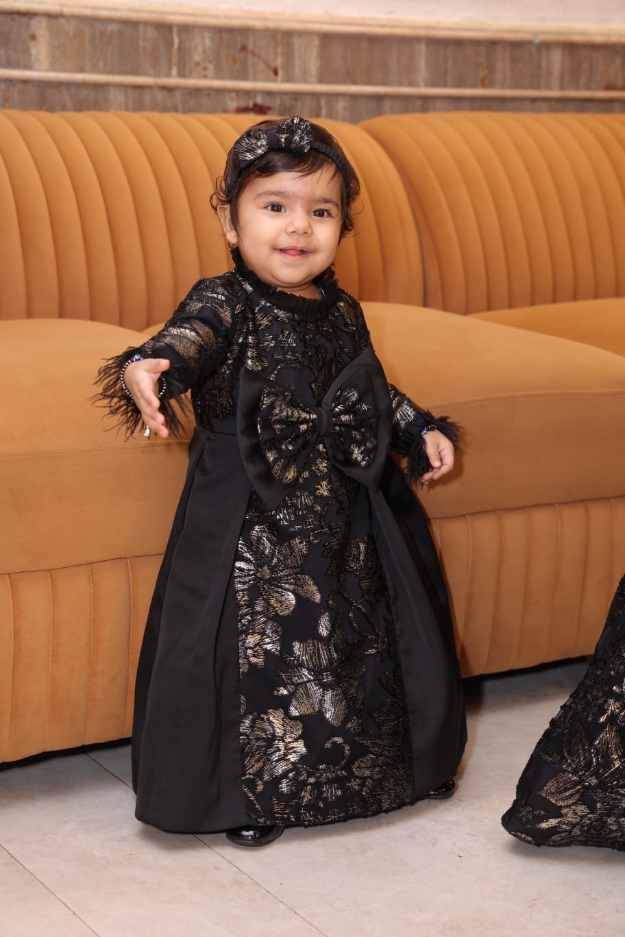 Black Brasso Kidswear Gown