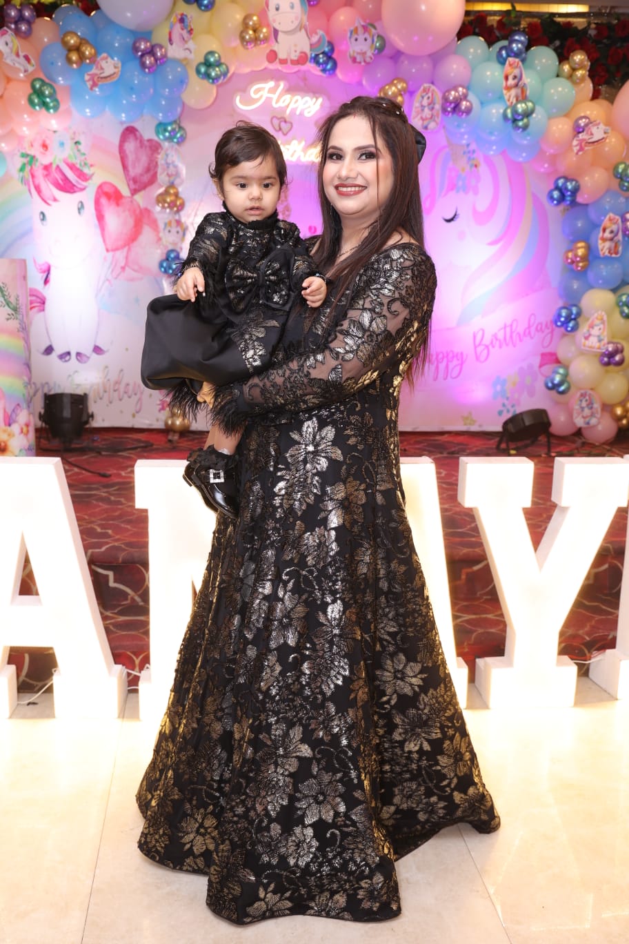 Black Brasso Kidswear Gown