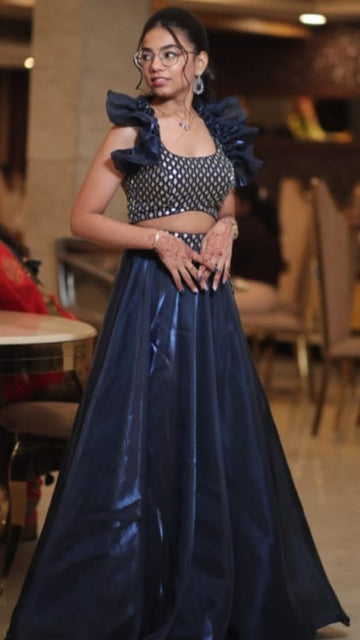 Midnight Blue Lehenga