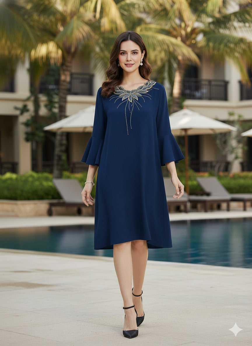 Starlit Petal Dress