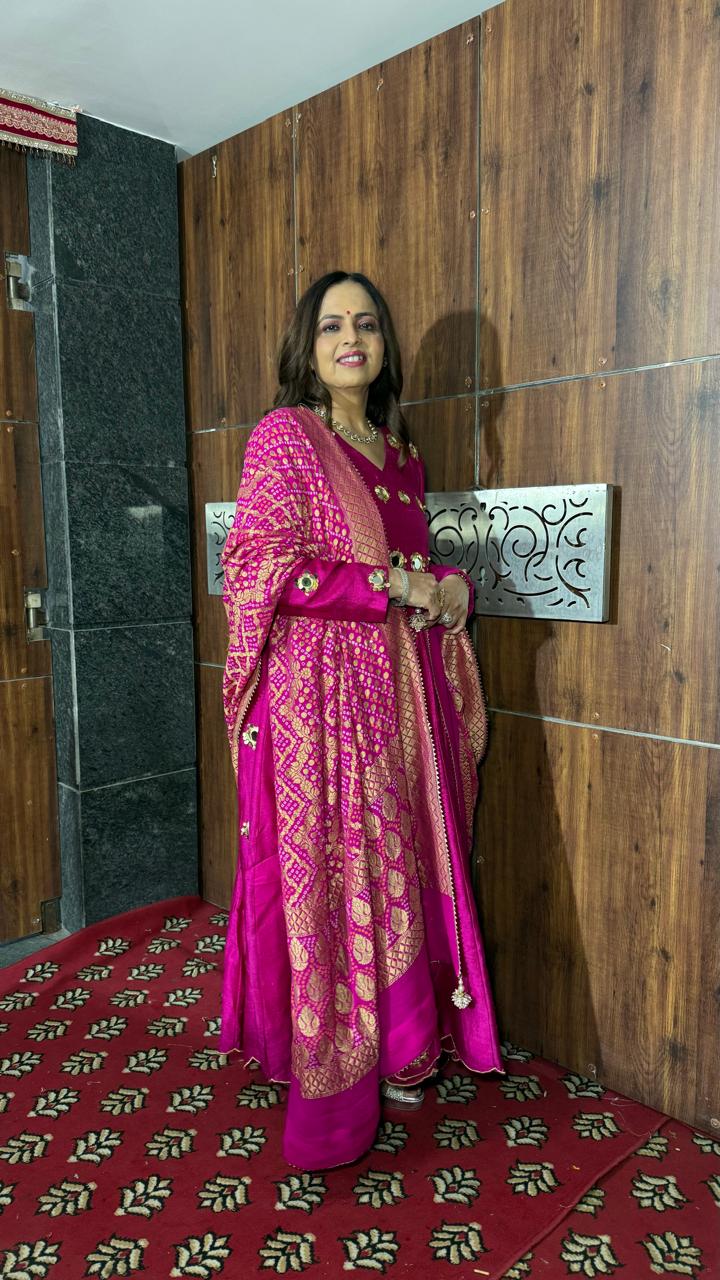 Winter Mirror Anarkali