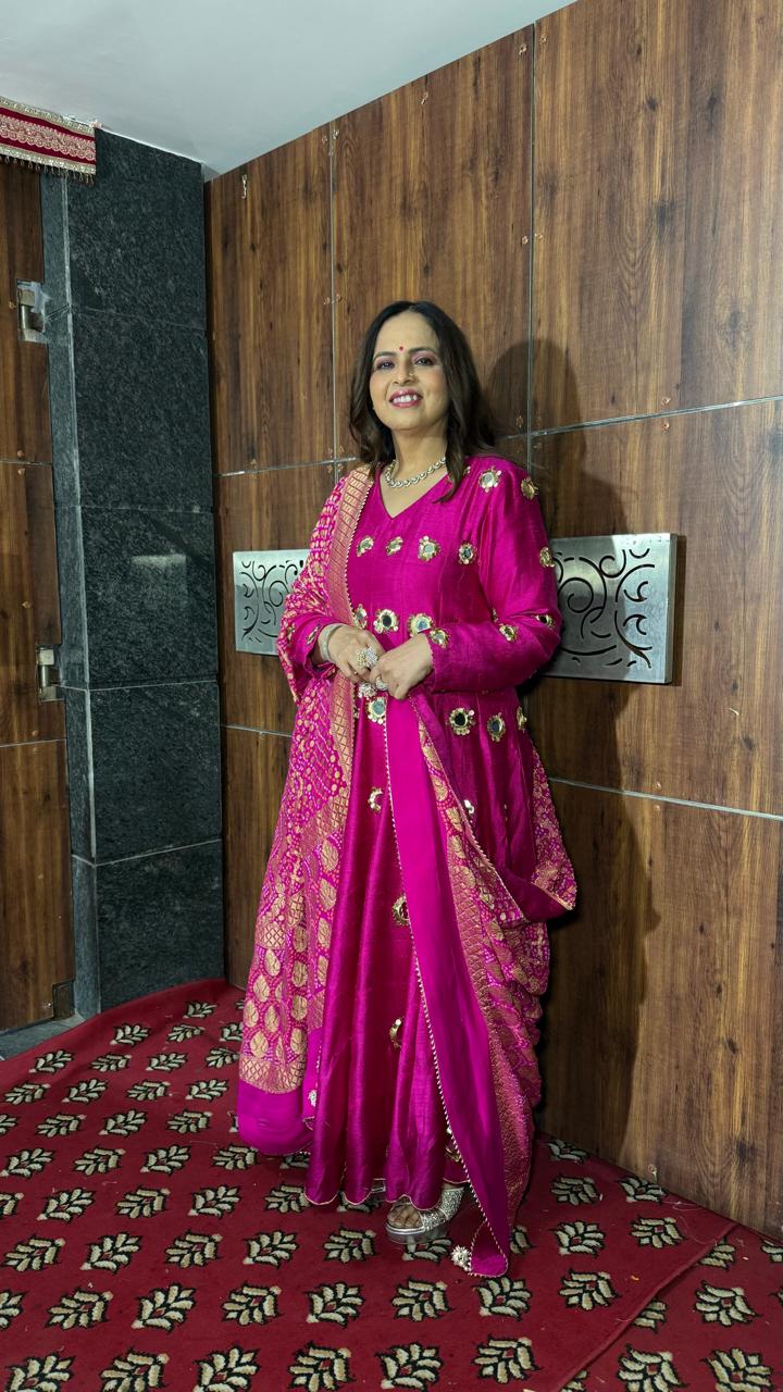 Winter Mirror Anarkali