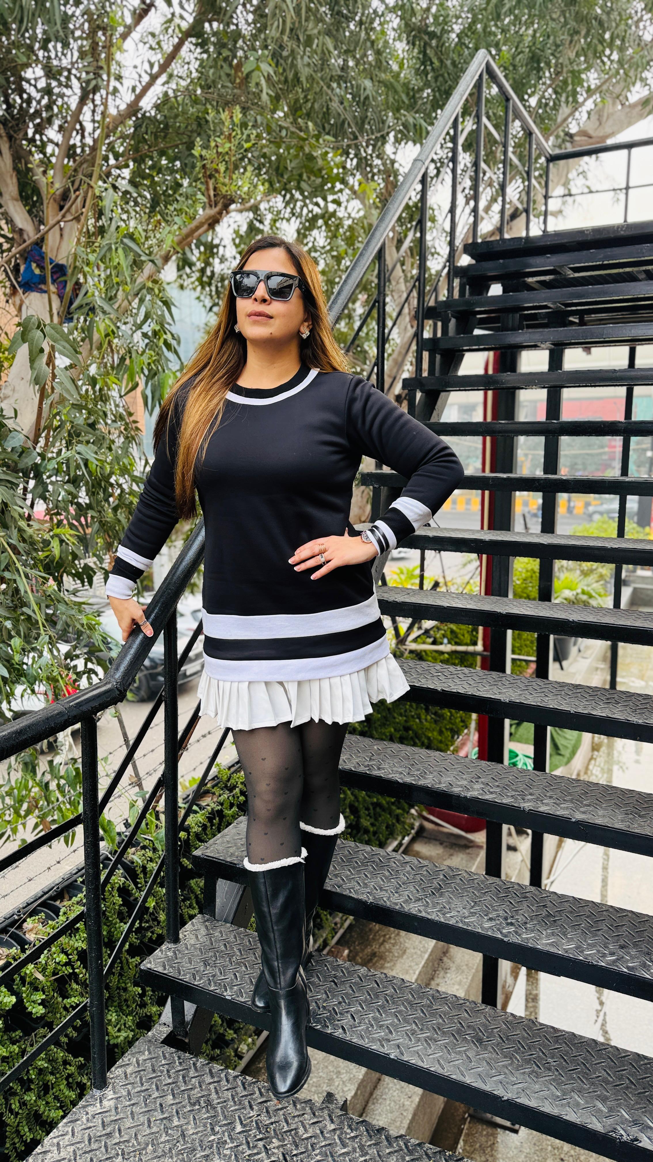 Miss Monochrome Dress