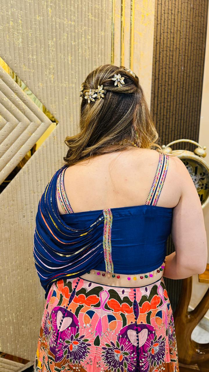 Multicoloured Muse Lehenga