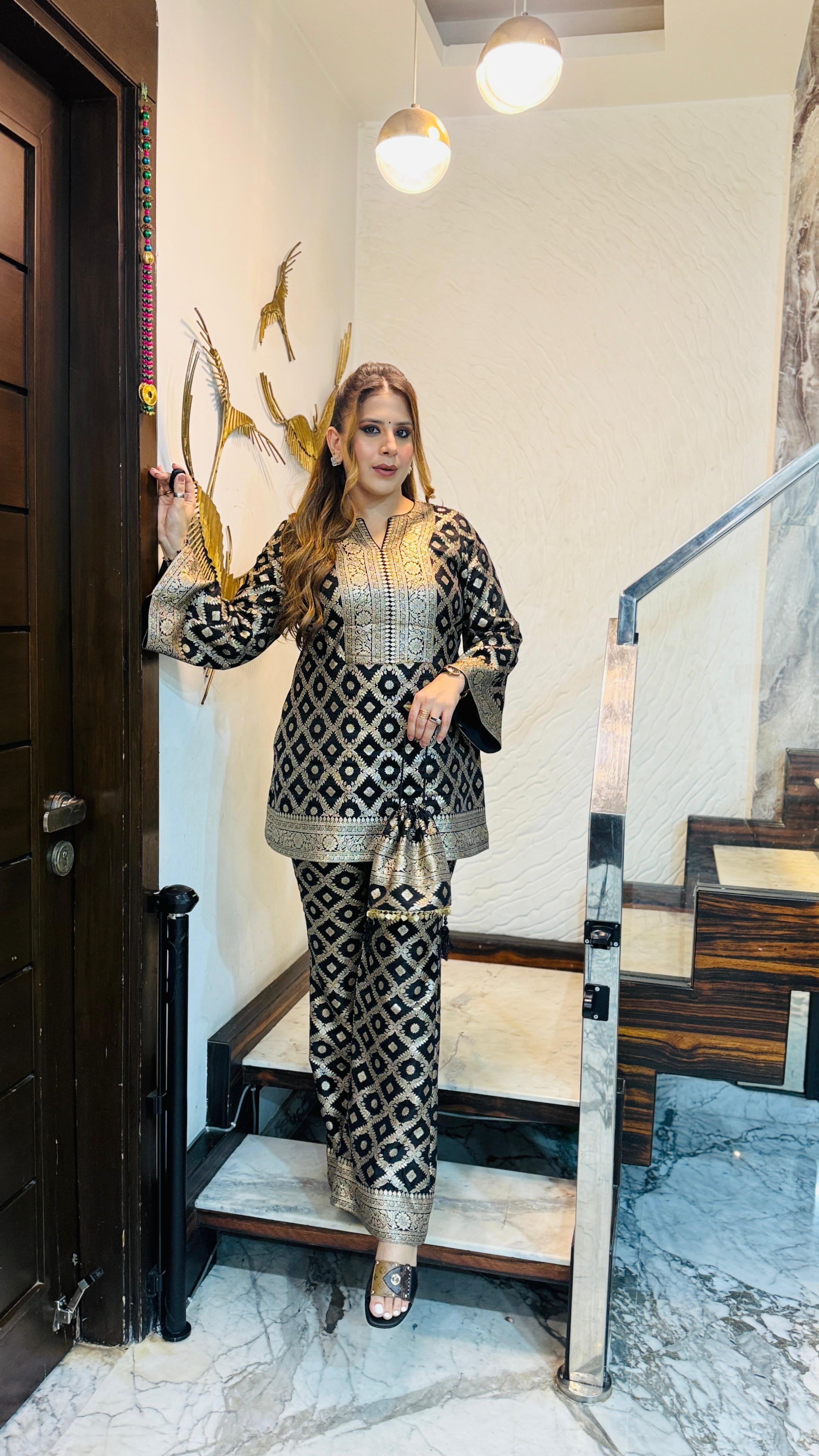 Bake the Black Co-Ord (with a Potli Bag)