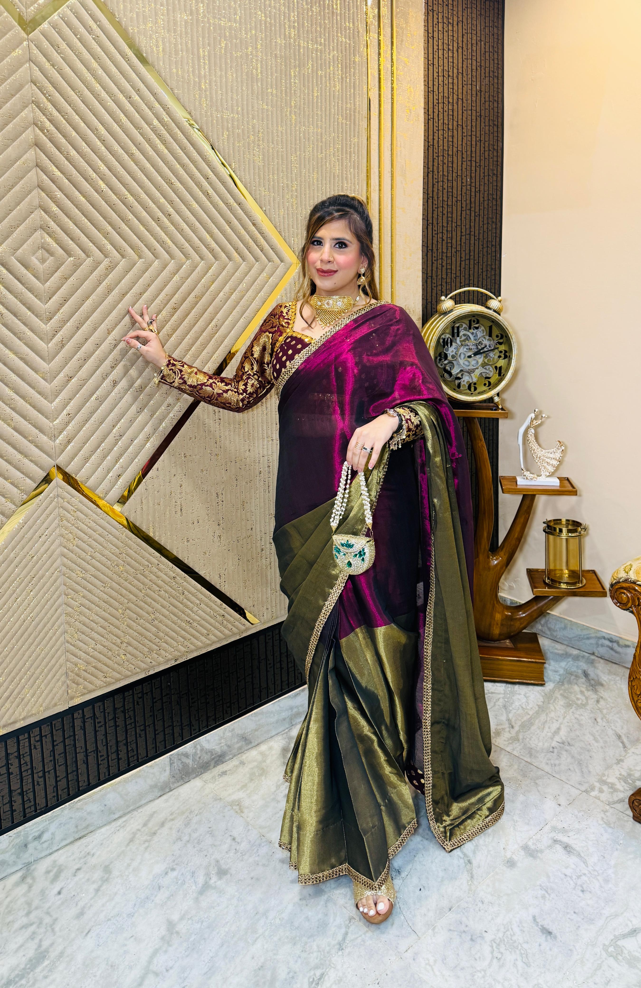Kiss the Kanjivaram Saree