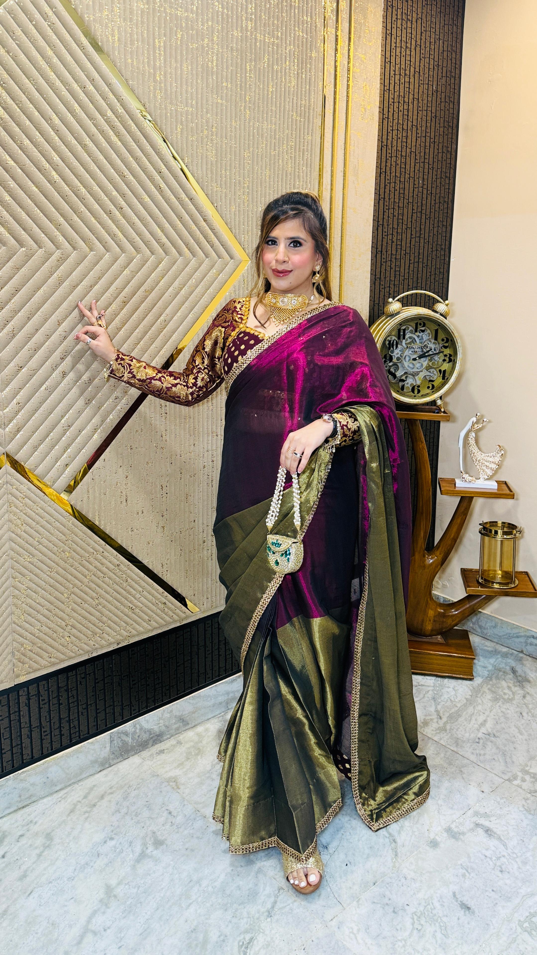 Kiss the Kanjivaram Saree