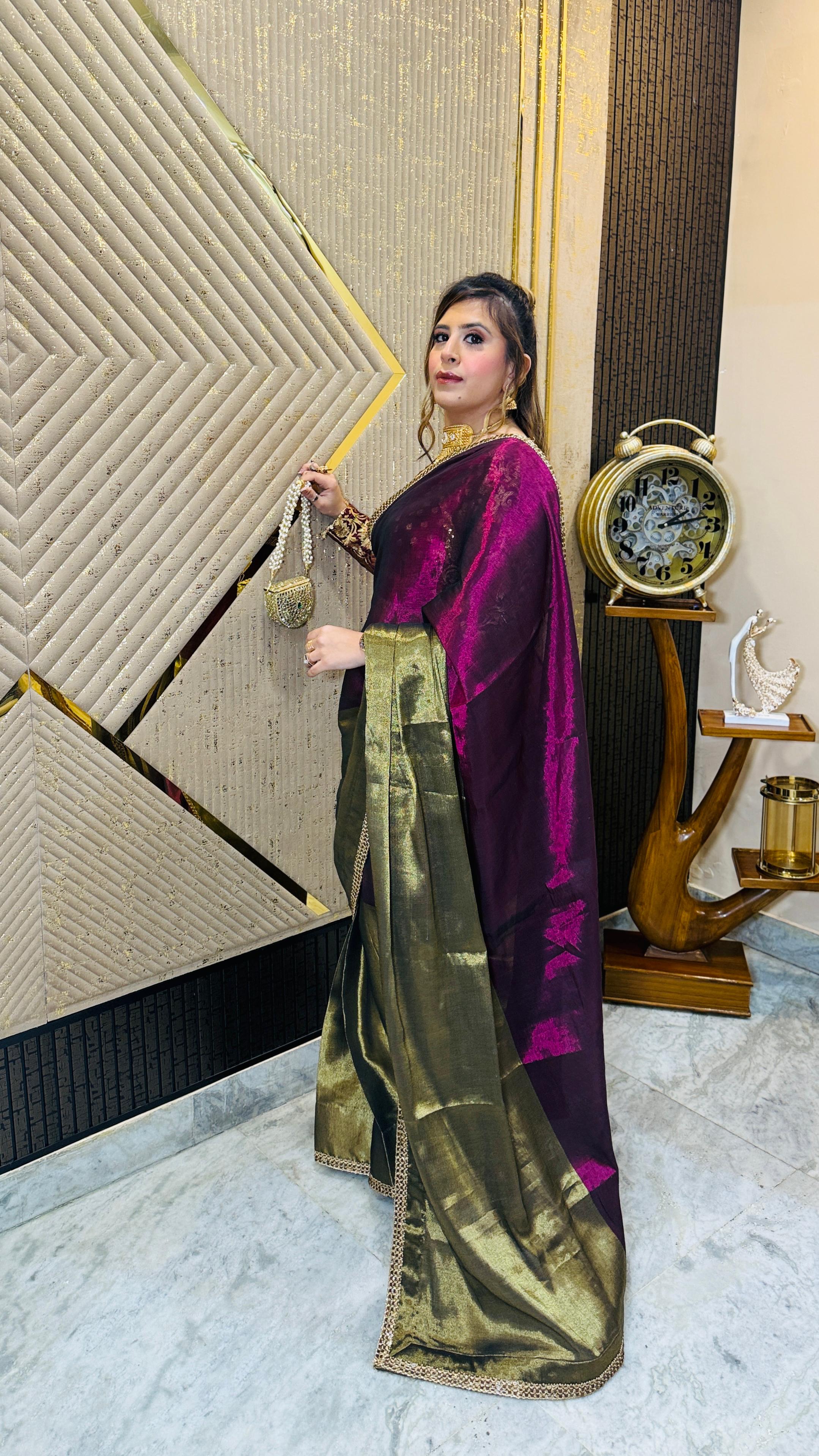 Kiss the Kanjivaram Saree
