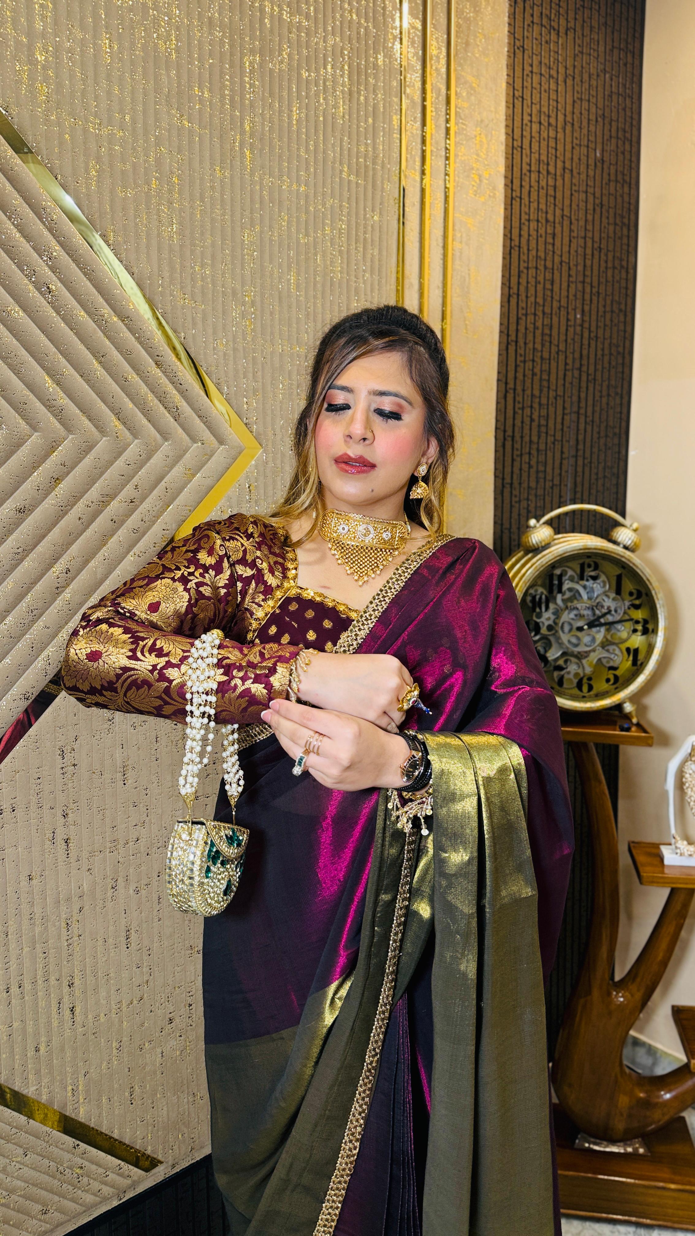 Kiss the Kanjivaram Saree