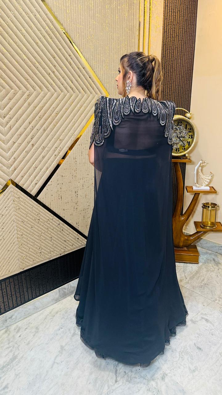 Black Belvedere Lehenga