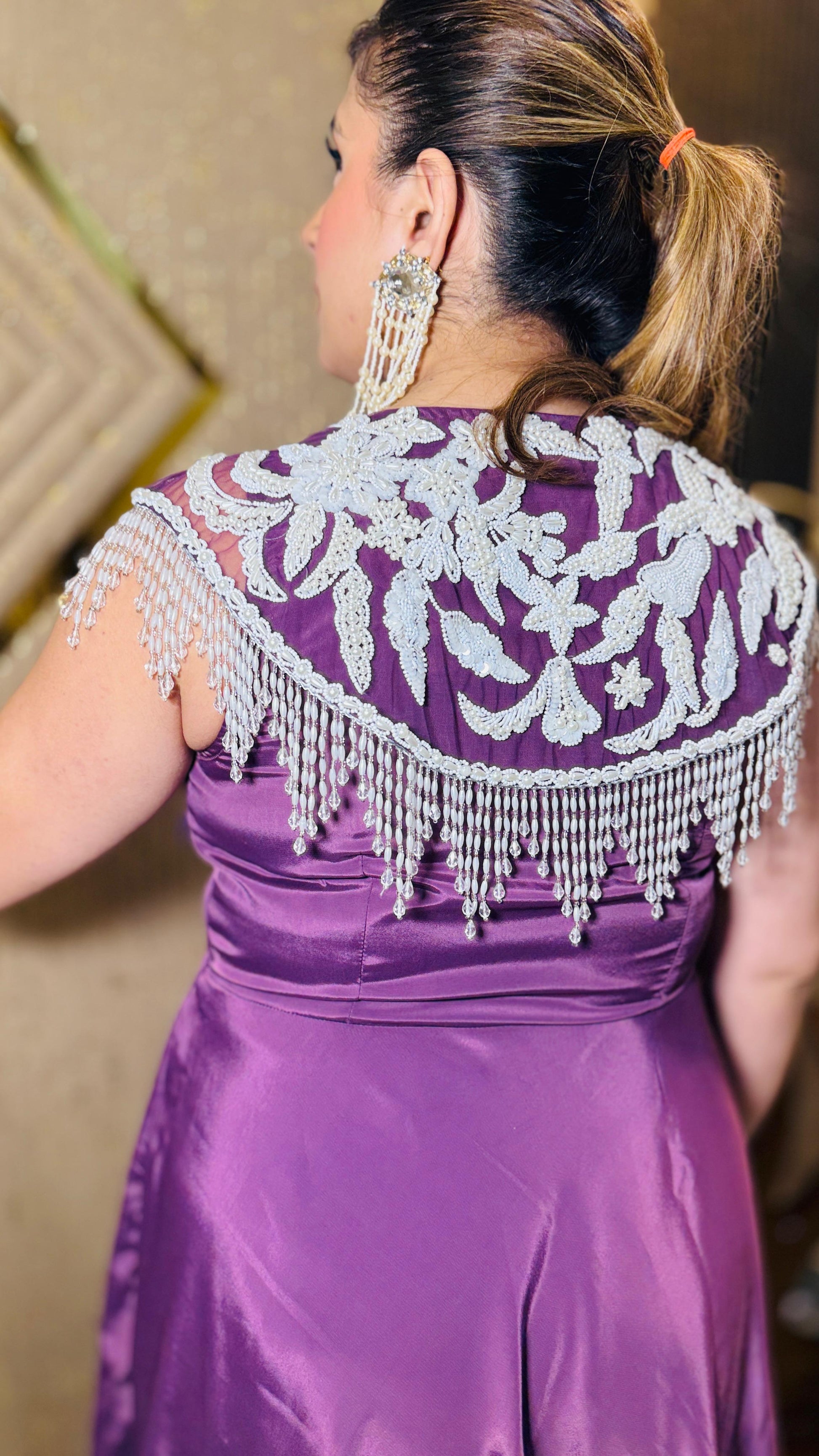 Magical Mauve Moments Co-Ord | Party Wear | Lakhina Couture - Look 4