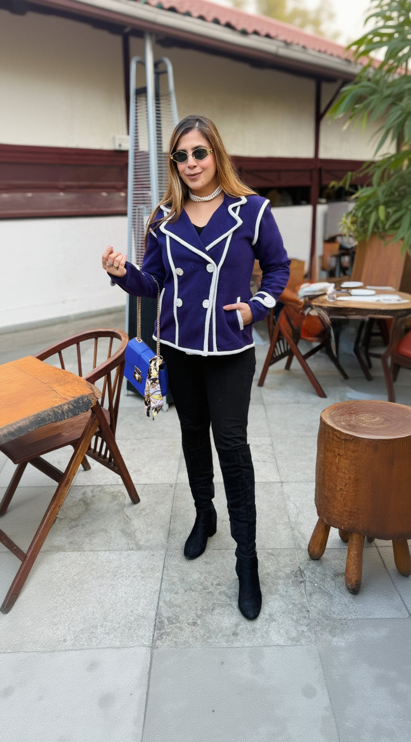 Purple Boss Jacket | Party Wear | Lakhina Couture